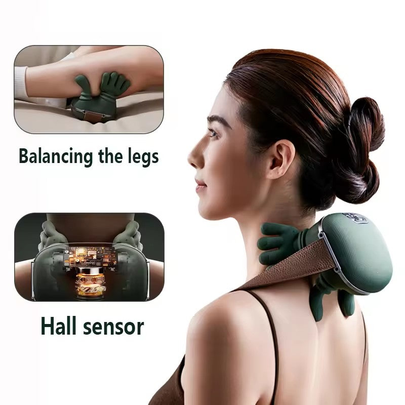 Masseur électrique sans fil pour la nuque, le dos et les épaules